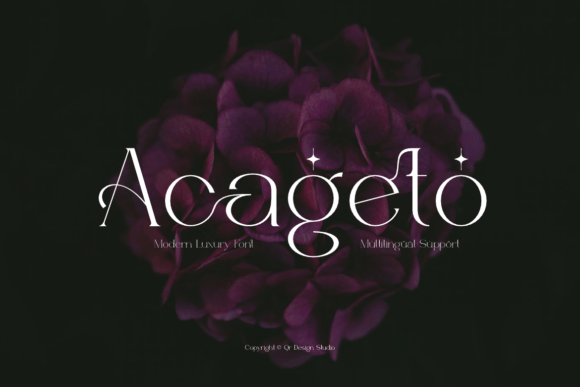 Acageto: The Serif Typeface for Modern Editorial Design