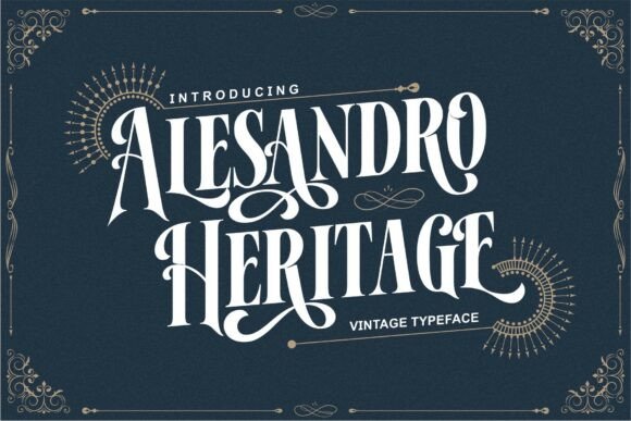 Alesandro: A Majestic Serif for Vintage Brand Identity