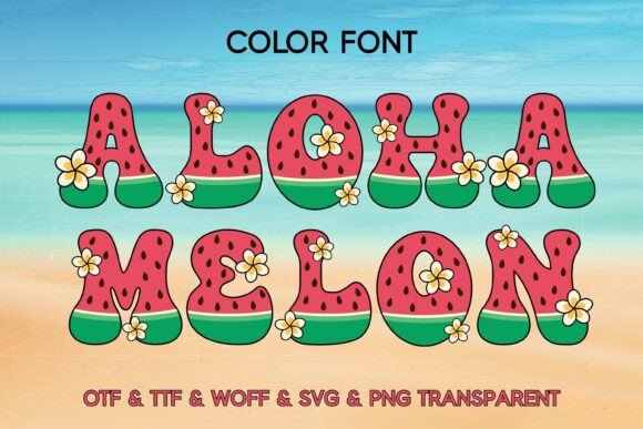 Aloha Melon: The Perfect Color Font for Summer Editorial Design