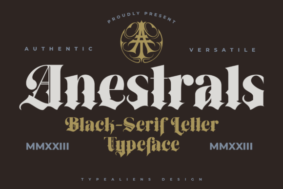 Anestrals: A Bold Blackletter Typeface for Digital Branding