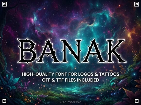 Banak: The Creative Typeface That Elevates Your Brand Identity
