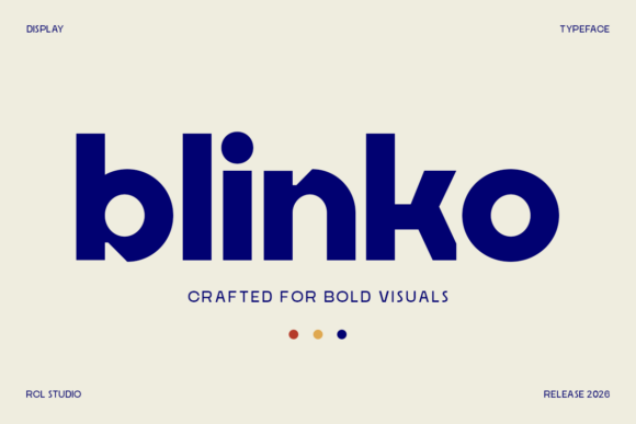 Blinko: A Bold Sans Serif Typeface for Modern Editorial Design