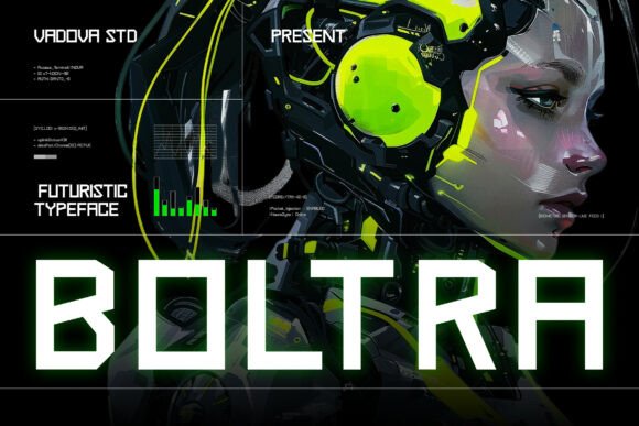 Boltra: A Futuristic Sans Serif Typeface for Bold Editorial Design