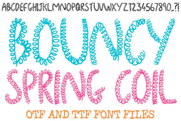Bouncy Spring Coil: The Playful Display Font for Modern Web Design
