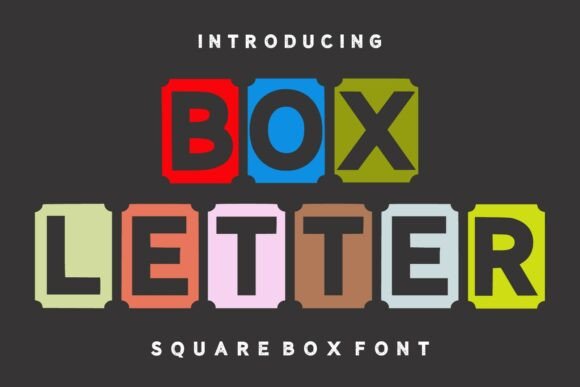 Box Letter: A Unique Decorative Typeface for Modern Branding