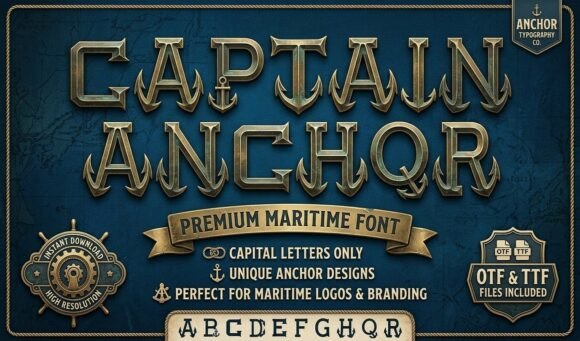 Captain Anchor: The Premium Decorative Font for Bold Campaigns