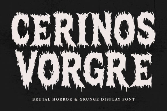 Cerinos Vorgre: The Aggressive Display Font for Bold Craft Projects