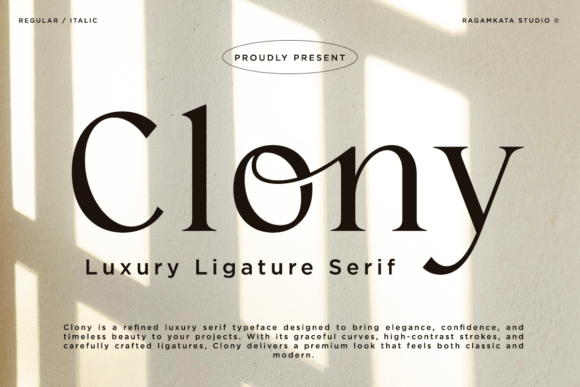 Clony: The Premium Serif Font for Scroll-Stopping Brand Content