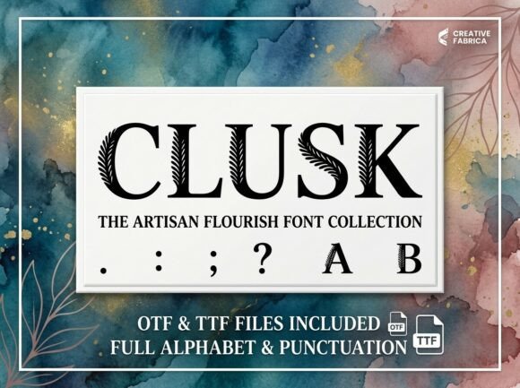 Clusk: A Stunning Decorative Typeface for Bold Web Design