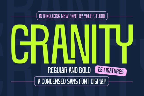 Cranity: The Modern Sans Serif Typeface for High-Impact Campaigns