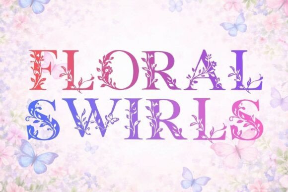 Floral Swirls: A Premium Decorative Typeface for Elegant Branding