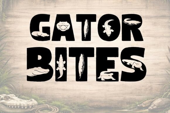 Gator Bites: The Bold Alligator Font for Handmade Brands