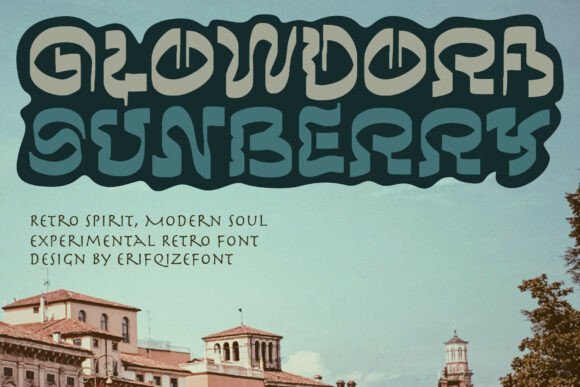 Glowdora Sunberry: The Retro Display Font for Handmade Brands