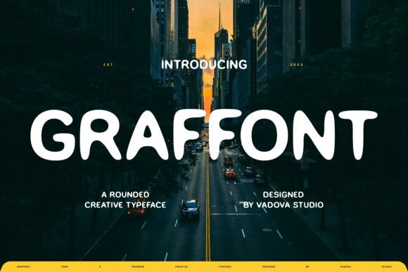 Graffont Typeface: A Rounded Creative Font for Modern Web Design