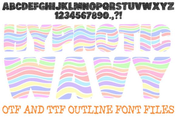 Hypnotic Wavy: A Bold Display Typeface for Editorial Design