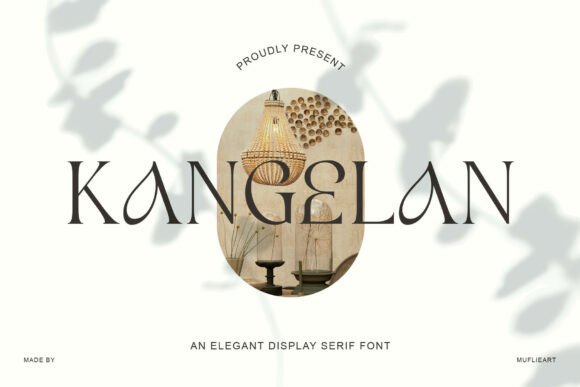 Kangelan: The Elegant Serif Typeface for Handmade Product Branding