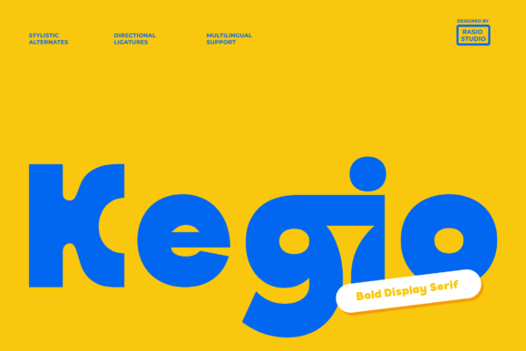 Kegio: The Bold Display Serif for Playful Brand Identity