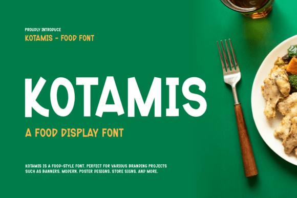 Kotamis: A Bold Sans Serif Typeface for Modern Brand Identity