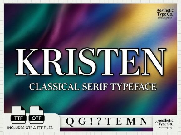 Kristen: A Stunning Decorative Display Font for Bold Branding