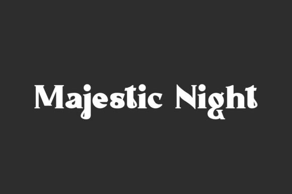 Majestic Night: A Premium Serif Font for Bold Web Design