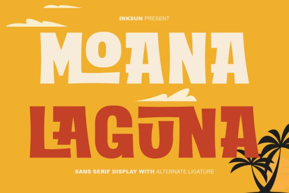 Moana Laguna: A Bold Sans Serif Display Font for Summer Branding