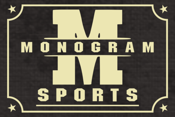 Monogram Sports: The Bold Typeface for Varsity-Style Branding