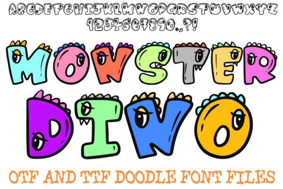 Monster Dino: The Playful Typeface for Handmade Creators