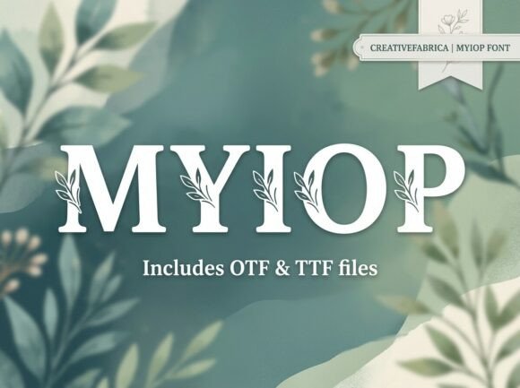 Myiop: The Decorative Typeface That Anchors Bold Campaigns