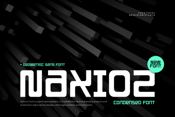 Naxioz: A Bold Sans Serif Typeface for Authentic Brand Identity