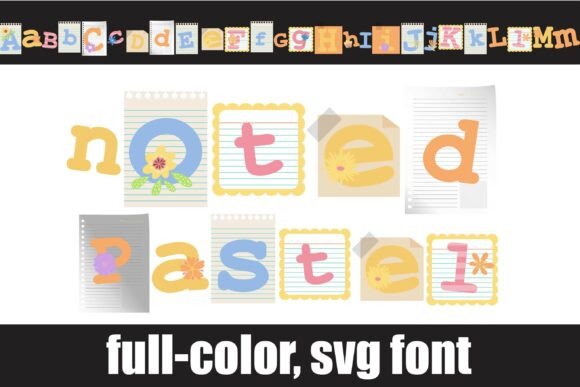 Noted Pastel: A Colorful Typeface for Modern Editorial Design