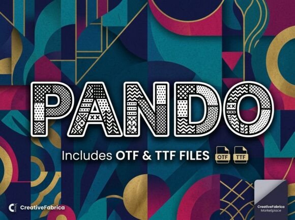 Pando Typeface: A Vibrant Display Font for Bold Digital Branding