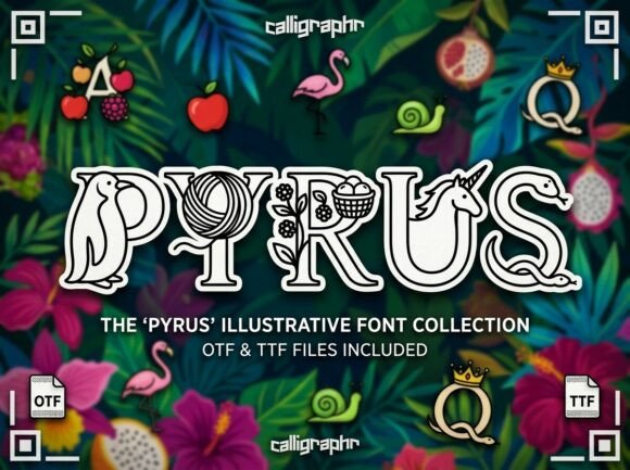 Pyrus: A Decorative Typeface Worth the Design Risk