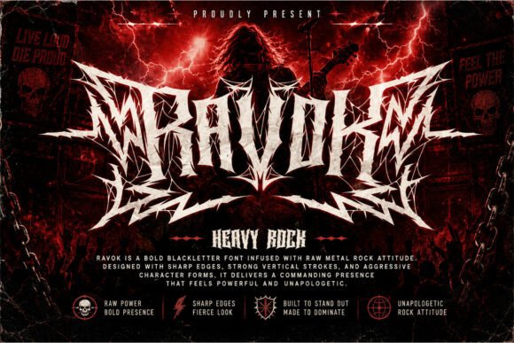 Ravok: The Blackletter Typeface That Powers Dark Campaign Visuals