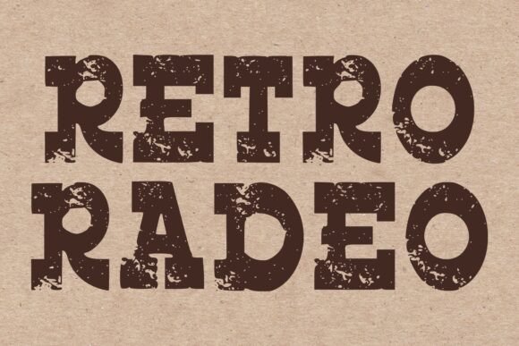 Retro Radeo: The Slab Serif Typeface for Bold Campaigns