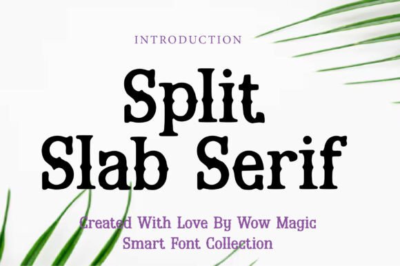 Split Slab Serif: A Bold Vintage Typeface for Modern Branding