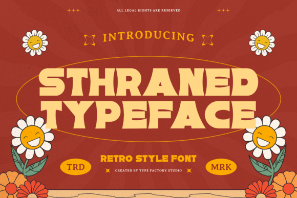 Sthraned: The Retro Display Typeface for Modern Web Design
